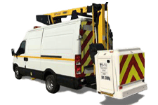 Van Hire Preston - White 3.5T Cherry Picker with 12.5M Reach - Van hire Preston