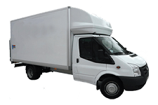 Van Hire Preston - White Ford Luton Box with Tail Lift - Van hire Preston
